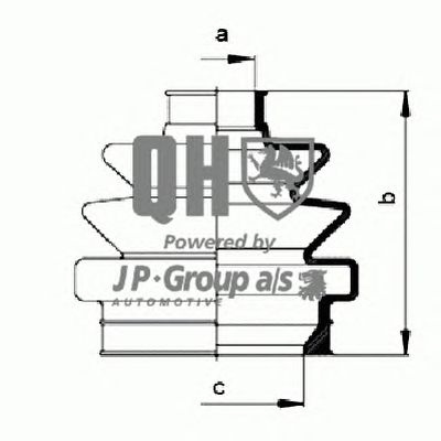 JP GROUP 1253700219 -  Комплект пыльника, приводной вал